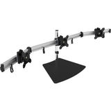 SIIG Premium Aluminum Freestanding Triple Monitor desk stand - 13" to 27" - Max Load 17.6 lbs each — CE-MT2111-S1