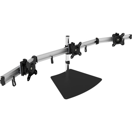 SIIG Premium Aluminum Freestanding Triple Monitor desk stand - 13" to 27" - Max Load 17.6 lbs each — CE-MT2111-S1
