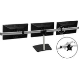 SIIG Premium Aluminum Freestanding Triple Monitor desk stand - 13" to 27" - Max Load 17.6 lbs each — CE-MT2111-S1