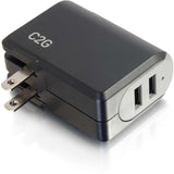 C2G 2-Port USB Wall Charger - AC Power Adapter — 20276