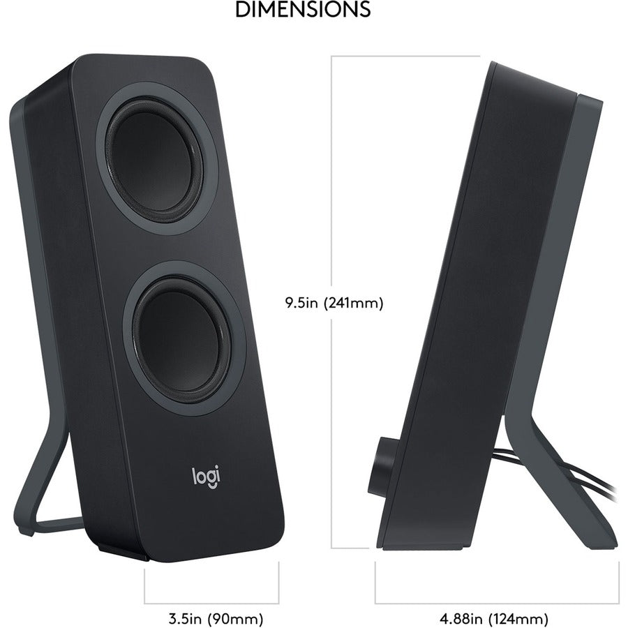 Logitech Z207 Bluetooth Speaker System - 5 W RMS - Black — 980-001294