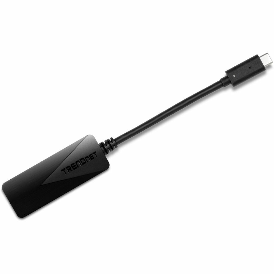 TRENDnet USB Type-C to Gigabit Ethernet LAN Wired Network Adapter, Windows & Mac Compatible, Nintendo Switch, USB-C to Gigabit Ethernet Adapter, Black, TUC-ETG