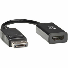 Eaton Tripp Lite Series DisplayPort to HDMI Active Adapter (M/F), Latching Connector, 4K 60 Hz, DP1.2, HDCP 2.2,Black, 6 in. — P136-06N-H2V2LB
