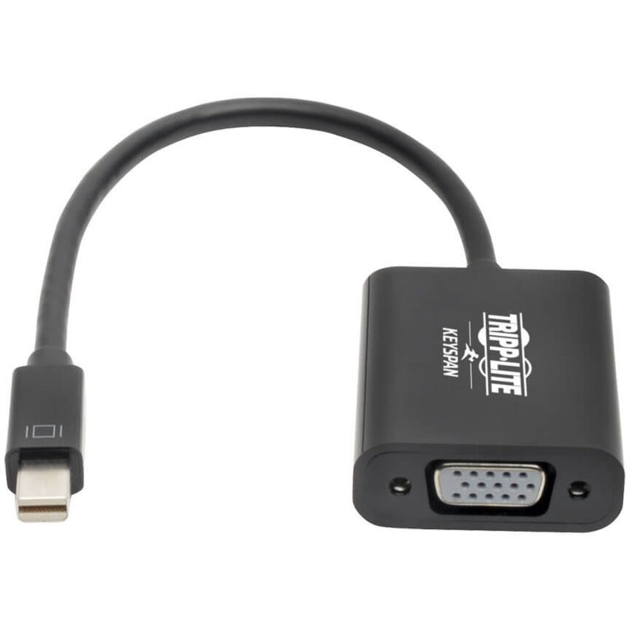 Eaton Tripp Lite Series Keyspan Mini DisplayPort to Active VGA Adapter, Video Converter (M/F), Black, 6-in. (15.24 cm) — P137-06N-VGAB