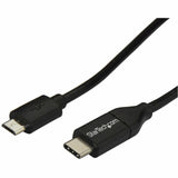 StarTech.com 2m 6 ft USB C to Micro USB Cable - M/M - USB 2.0 - USB-C to Micro USB Charge Cable - USB 2.0 Type C to Micro B Cable — USB2CUB2M