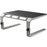 StarTech.com Monitor Riser Stand, For up to 32" (22lb/10kg) Monitor, Monitor Riser, Steel&Aluminum, Monitor Shelf w/ Three Height Settings — MONSTND