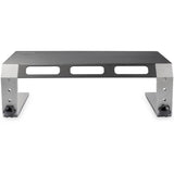 StarTech.com Monitor Riser Stand, For up to 32" (22lb/10kg) Monitor, Monitor Riser, Steel&Aluminum, Monitor Shelf w/ Three Height Settings — MONSTND