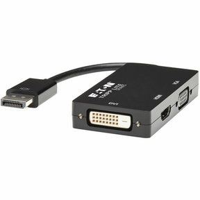 Eaton Tripp Lite Series DisplayPort to VGA/DVI/HDMI All-in-One Converter Adapter - 4K 60 Hz HDMI, DP 1.2 — P136-06N-HDV4K6
