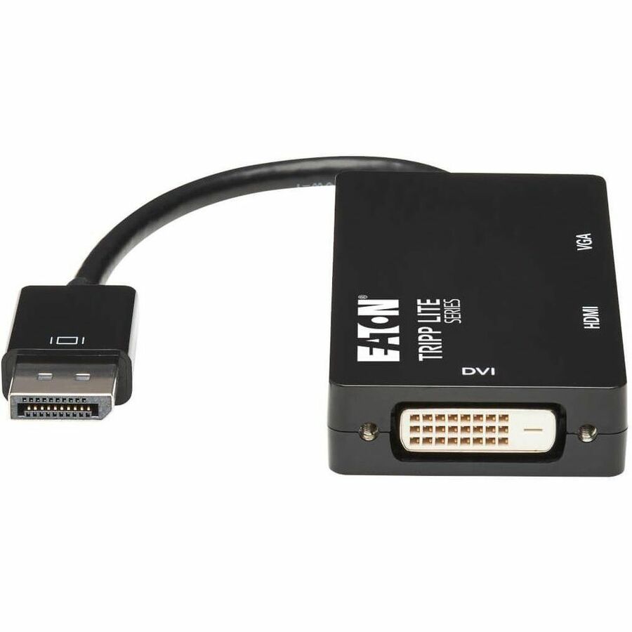 Eaton Tripp Lite Series DisplayPort to VGA/DVI/HDMI All-in-One Converter Adapter - 4K 60 Hz HDMI, DP 1.2 — P136-06N-HDV4K6