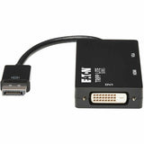 Eaton Tripp Lite Series DisplayPort to VGA/DVI/HDMI All-in-One Converter Adapter - 4K 60 Hz HDMI, DP 1.2 — P136-06N-HDV4K6