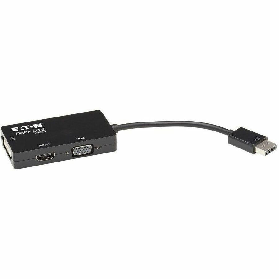 Eaton Tripp Lite Series DisplayPort to VGA/DVI/HDMI All-in-One Converter Adapter - 4K 60 Hz HDMI, DP 1.2 — P136-06N-HDV4K6