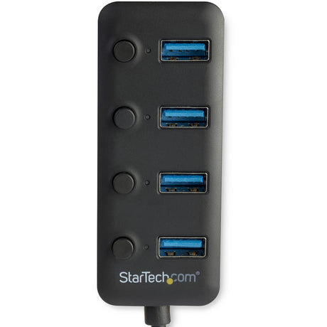 StarTech.com 4 Port USB 3.0 Hub - USB Type-A to 4x USB-A with Individual On/Off Port Switches - SuperSpeed 5Gbps USB 3.2 Gen 1 - Bus Power — HB30A4AIB