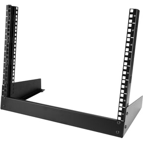 StarTech.com 2-Post 8U Desktop Server Rack, Open Frame 19in Computer Rack, Small Home/Office Rack for AV / Studio / Data / IT Equipment — RK8OD