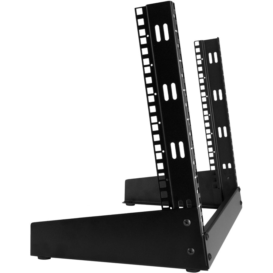 StarTech.com 2-Post 8U Desktop Server Rack, Open Frame 19in Computer Rack, Small Home/Office Rack for AV / Studio / Data / IT Equipment — RK8OD