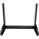 StarTech.com 2-Post 8U Desktop Server Rack, Open Frame 19in Computer Rack, Small Home/Office Rack for AV / Studio / Data / IT Equipment — RK8OD
