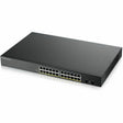 ZYXEL GS1900-24HPv2 24-Port Gigabit Smart Managed PoE Switch | 24 PoE+ Ports at 170W with 2 SFP Uplinks | TAA Compliant — GS1900-24HPV2