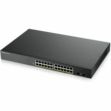 ZYXEL GS1900-24HPv2 24-Port Gigabit Smart Managed PoE Switch | 24 PoE+ Ports at 170W with 2 SFP Uplinks | TAA Compliant — GS1900-24HPV2