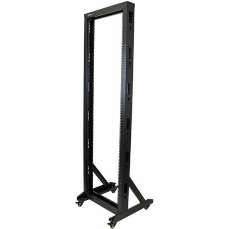 StarTech.com 2-Post 42U Mobile Open Frame Server Rack, Two Post 19in Network Rack with Casters, Rolling Open Rack for AV/Data/IT Equipment — 2POSTRACK42