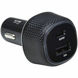 Eaton Tripp Lite Series Dual-Port USB Car Charger, 63W Max - USB-C PD 3.0 Up to 60W, USB-A QC 3.0 Up to 18W — U280-C02-63W-1B
