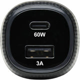 Eaton Tripp Lite Series Dual-Port USB Car Charger, 63W Max - USB-C PD 3.0 Up to 60W, USB-A QC 3.0 Up to 18W — U280-C02-63W-1B