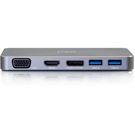 C2G Dual Monitor Docking Station - USB C to 4K HDMI, DIsplayPort & VGA — 54439