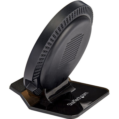 StarTech.com 15W Qi Wireless Charging Stand, Universal Qi Certified Wireless Charger Stand or Pad, For iPhone/Samsung Galaxy/Google Pixel — QWCHSTAND