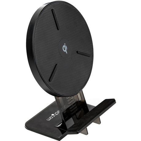 StarTech.com 15W Qi Wireless Charging Stand, Universal Qi Certified Wireless Charger Stand or Pad, For iPhone/Samsung Galaxy/Google Pixel — QWCHSTAND