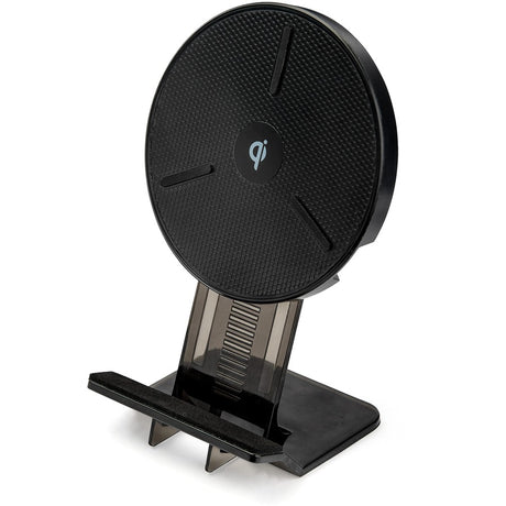 StarTech.com 15W Qi Wireless Charging Stand, Universal Qi Certified Wireless Charger Stand or Pad, For iPhone/Samsung Galaxy/Google Pixel — QWCHSTAND