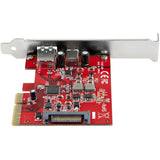 StarTech.com 2-Port 10Gbps USB-A & USB-C PCIe Card Adapter - USB 3.2 Gen 2 PCI Express Expansion Add-On Card - Windows, macOS, Linux — PEXUSB311AC3