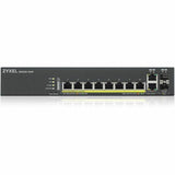ZYXEL GS2220-10HP 8-Port Gigabit L2+ Managed and Nebula Pro Cloud Managed Switch | 8 PoE+ Ports at 180W with 2 SFP Uplinks — GS2220-10HP