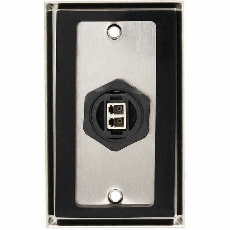 Eaton Tripp Lite Series Rigid Industrial IP68 Duplex Multimode Fiber Coupler (LC/LC) with Dust Cap, 10G Ethernet, TAA — N455-BC01-IND