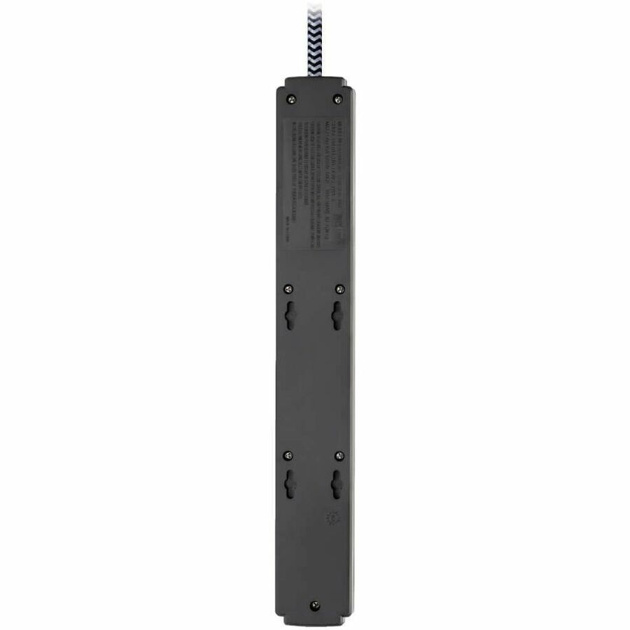 Eaton Tripp Lite Series Safe-IT 6-Outlet Surge Protector, 2 USB Charging Ports, 10 ft. Cord, 5-15P Plug, 990 Joules, Antimicrobial Protection, Black — TLP610BUAM