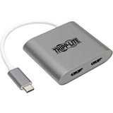 Eaton Tripp Lite Series USB-C Adapter, Dual HDMI 4K MST Adapter (M/2xF), Gray — U444-06N-2H-MST