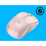 Logitech M220 SILENT Wireless Mouse, 2.4 GHz with USB Receiver, 1000 DPI Optical Tracking, 18-Month Battery, Ambidextrous, Compatible with PC, Mac, Laptop (Off-white) — 910-006126