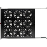 Eaton Tripp Lite Series Fan Tray for 19 in. Racks - 1U, 9 120V High-Performance Fans, 864 CFM, C14 Inlet — SRFANTRAY9