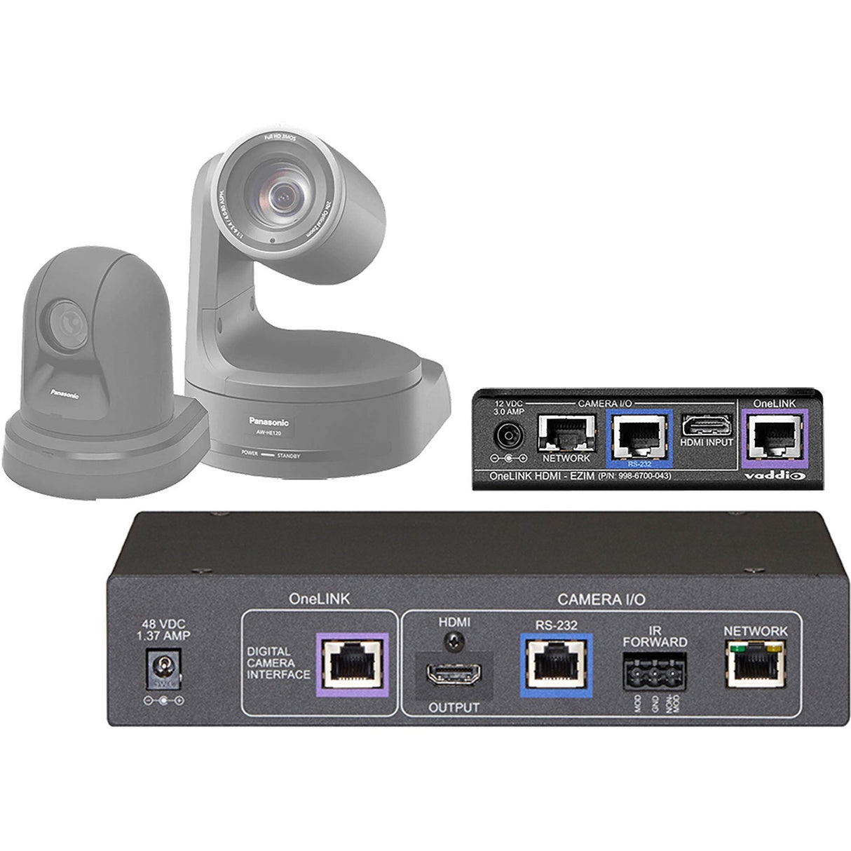 Vaddio OneLINK System for Sony & Panasonic HDMI Cameras — 999-9530-000