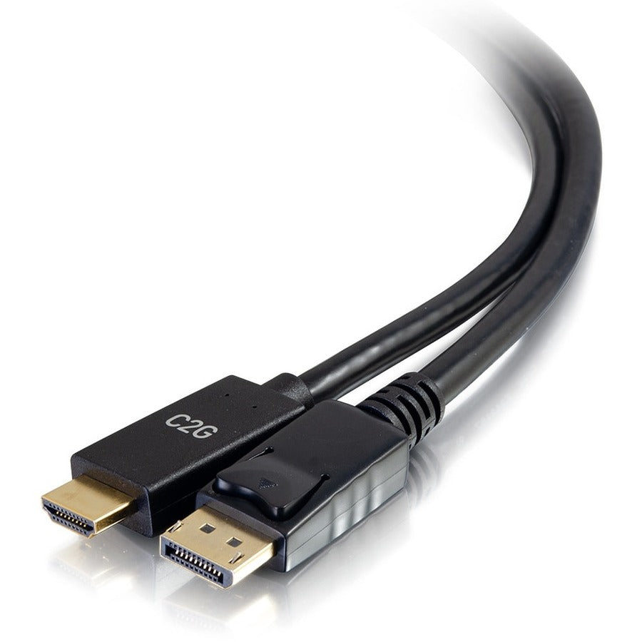 C2G 3ft DisplayPort to HDMI Cable - DP to HDMI Adapter Cable - DisplayPort 1.2a HDMI 1.4b - 4K 30Hz - M/M — 54432