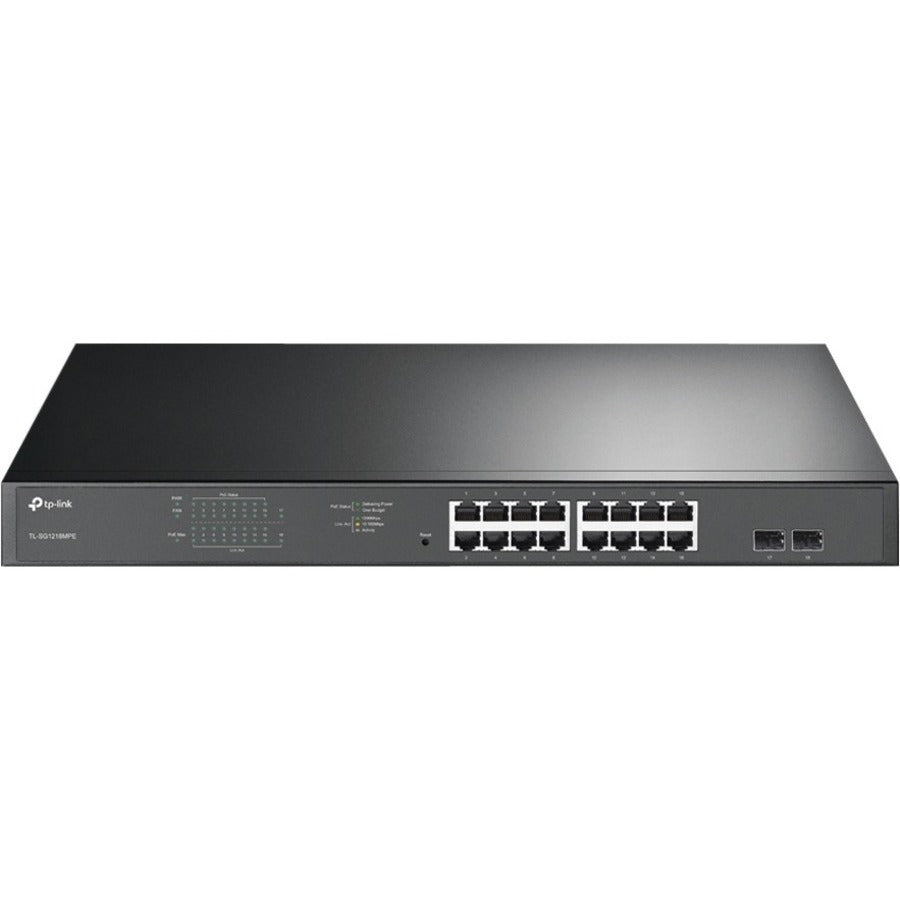 TP-Link TL-SG1218MPE - JetStream 16-Port Gigabit Easy Smart PoE/PoE+ Switch — TL-SG1218MPE