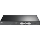 TP-Link TL-SG1218MPE - JetStream 16-Port Gigabit Easy Smart PoE/PoE+ Switch — TL-SG1218MPE