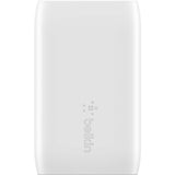 Belkin BoostCharge Dual Wall Charger with PPS (USB-C Cable with Lightning Connector included) - Power Adapter — WCB007dq1MWH-B5
