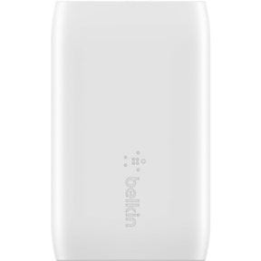 Belkin BoostCharge Dual Wall Charger with PPS (USB-C Cable with Lightning Connector included) - Power Adapter — WCB007dq1MWH-B5