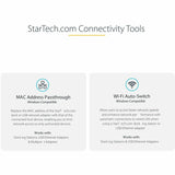 StarTech.com USB-C to Ethernet Adapter, 10/100/1000 Mbps, Gigabit Network Adapter, ASIX AX88179A, 1ft/30cm Cable, Windows/macOS/Linux — US1GC30B2
