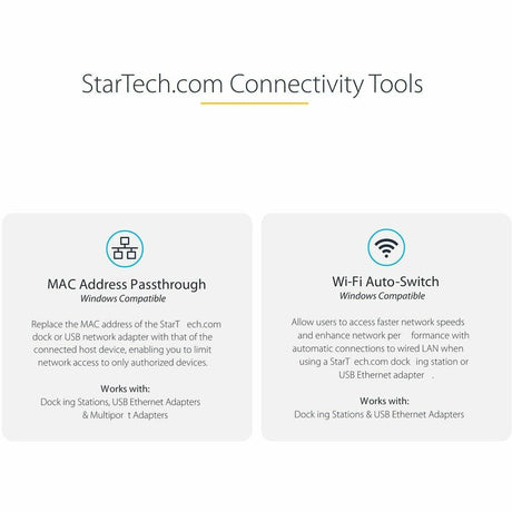 StarTech.com USB-C to Ethernet Adapter, 10/100/1000 Mbps, Gigabit Network Adapter, ASIX AX88179A, 1ft/30cm Cable, Windows/macOS/Linux — US1GC30B2