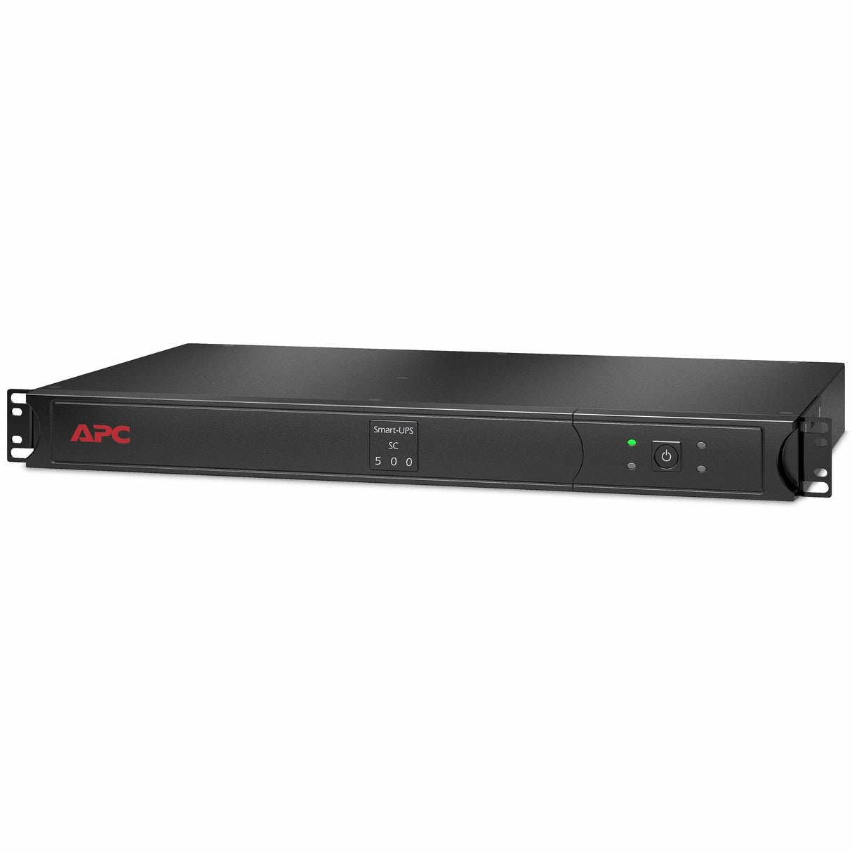 APC Smart-UPS, Line Interactive, 500VA, Rackmount 1U, 120V, 4x NEMA 5-15R outlets, Short Depth — SC500RM1U