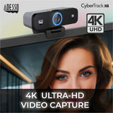 Adesso CyberTrack K4 Webcam - 8 Megapixel - 30 fps - USB 2.0 - 1 Each — CyberTrack K4