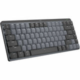 Logitech MX Mechanical Mini for Mac Wireless Illuminated Keyboard, Low-Profile Switches, Tactile Quiet Keys, Space Gray — 920-010831