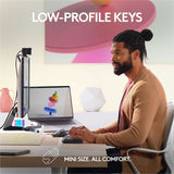 Logitech MX Mechanical Mini for Mac Wireless Illuminated Keyboard, Low-Profile Switches, Tactile Quiet Keys, Space Gray — 920-010831