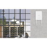 Zyxel WiFi 6 AX1800 Wireless Gigabit Outdoor Access Point | IP55 Rated | Mesh, Seamless Roaming & MU-MIMO | WPA3-PSK Security | Cloud, App or Direct Management | PoE+ Injector Included | NWA55AXE