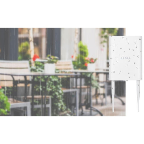 Zyxel WiFi 6 AX1800 Wireless Gigabit Outdoor Access Point | IP55 Rated | Mesh, Seamless Roaming & MU-MIMO | WPA3-PSK Security | Cloud, App or Direct Management | PoE+ Injector Included | NWA55AXE