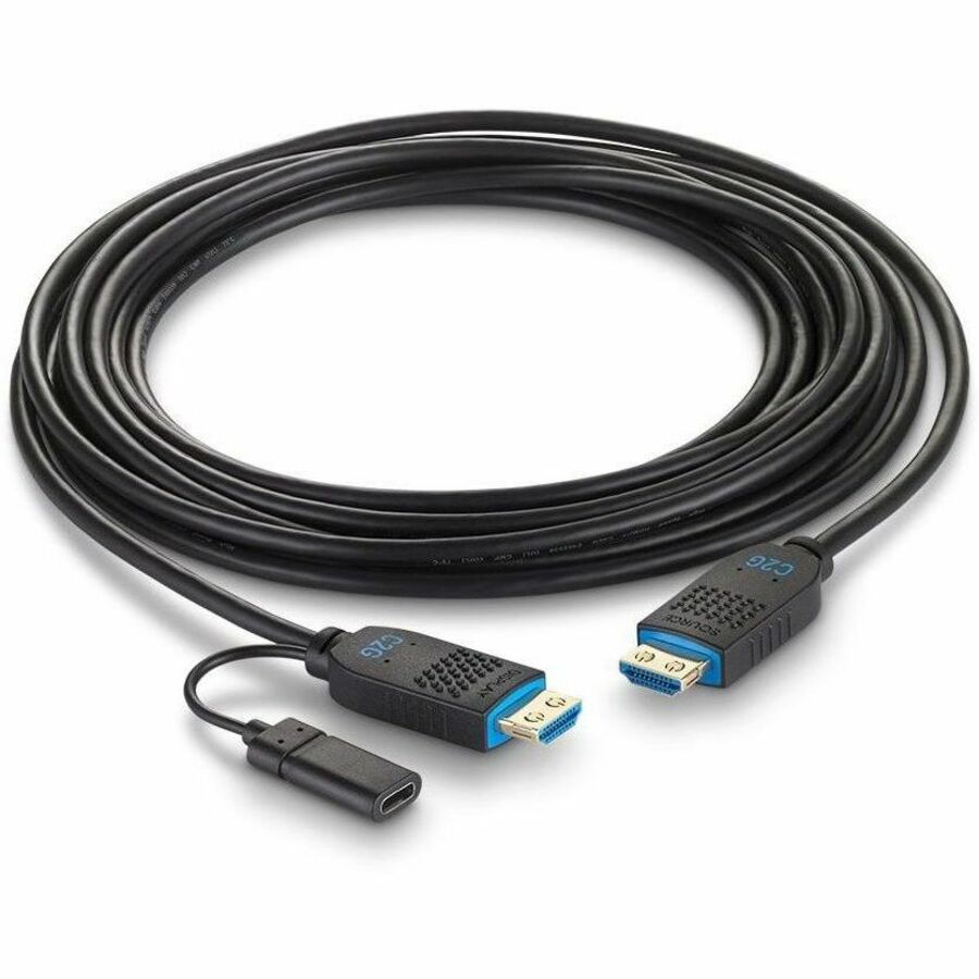 C2G 75ft Performance Series High Speed HDMI Cable - Active Optical Cable - Plenum Rated - 4K 60Hz - M/M - Black — C2G41485